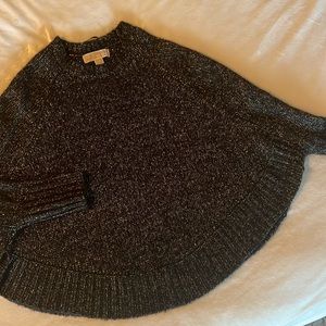 Michael Kors Metallic Cape Sweater